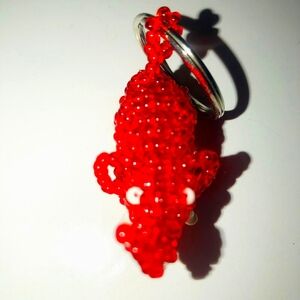 Elephant beads key chain